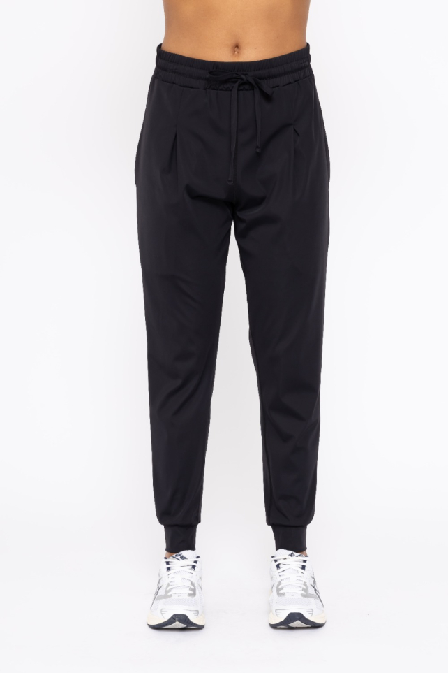 Solid Pleated Front Joggers (RK010)