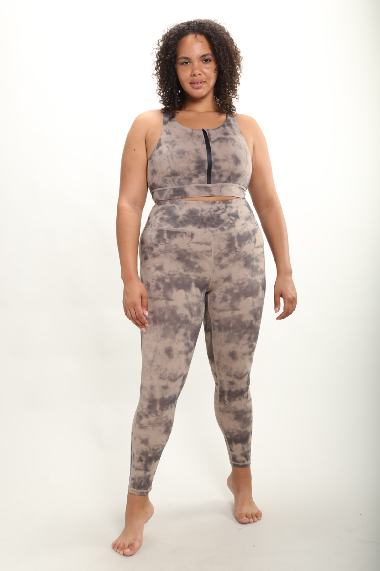 CURVY Tie-Dye High-Waisted Leggings (APH-A08100P)