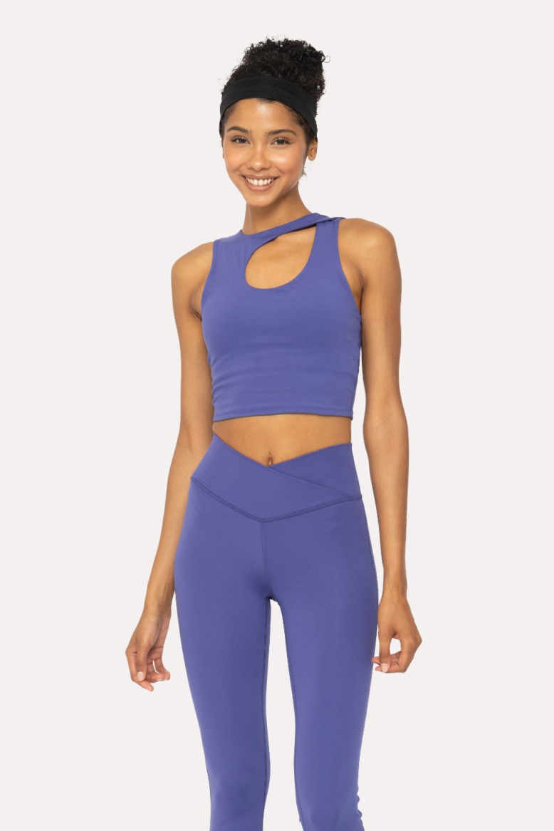 Venice Cut Out Cropped Bra Top (AT6381T)