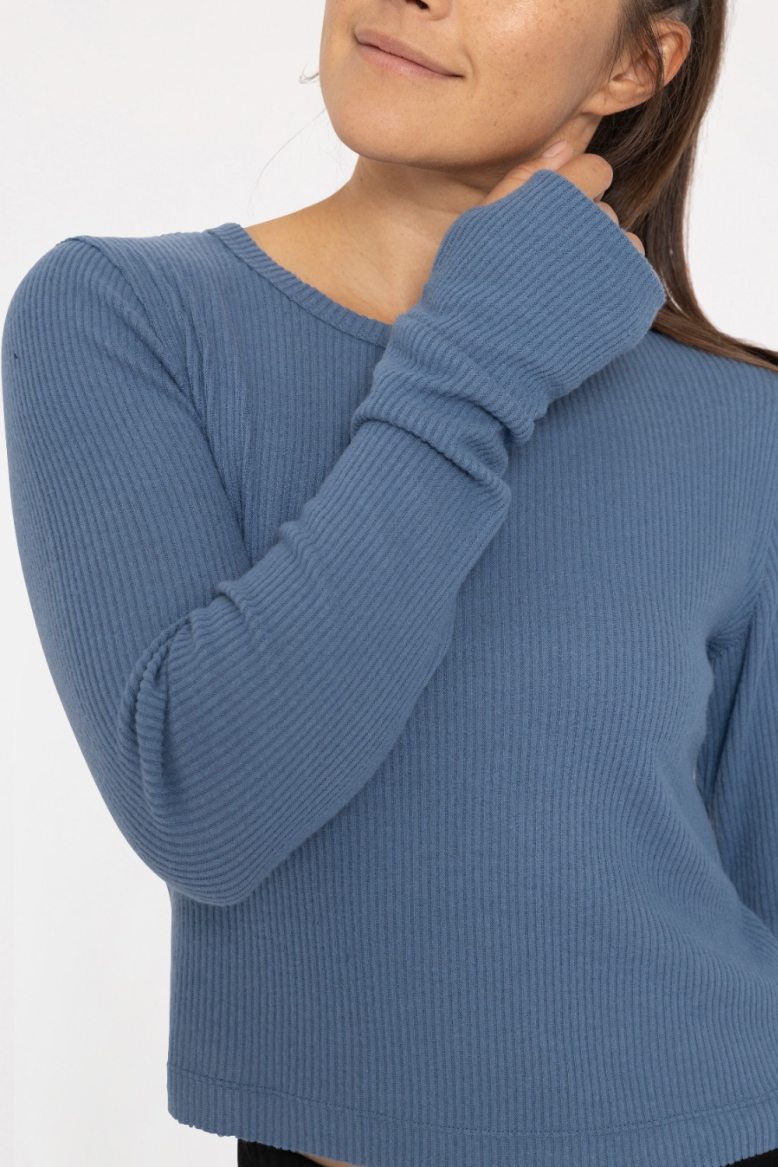 Ribbed Long Sleeve Thumbhole Top (KT5100)