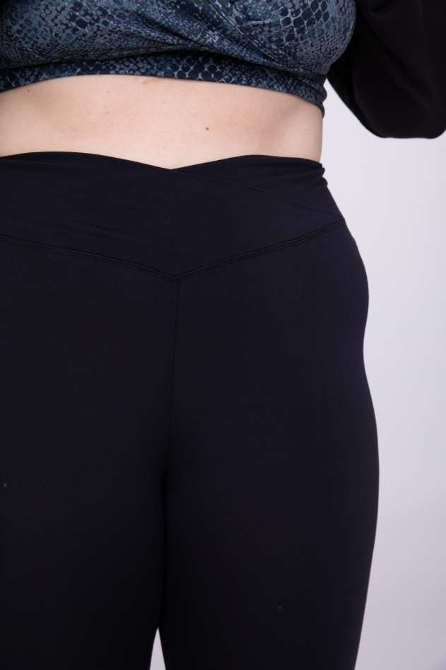 CURVY Venice Crossover Waist Yoga Pants (AP-B0891P)