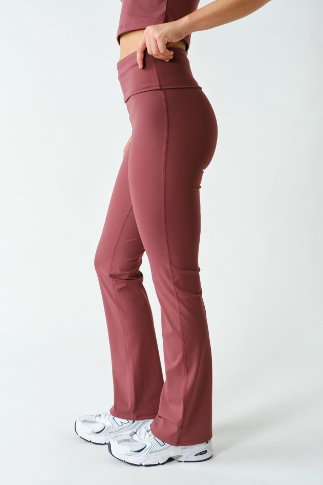Align Fold-Over High-Waist Flare Leggings(AP7780)