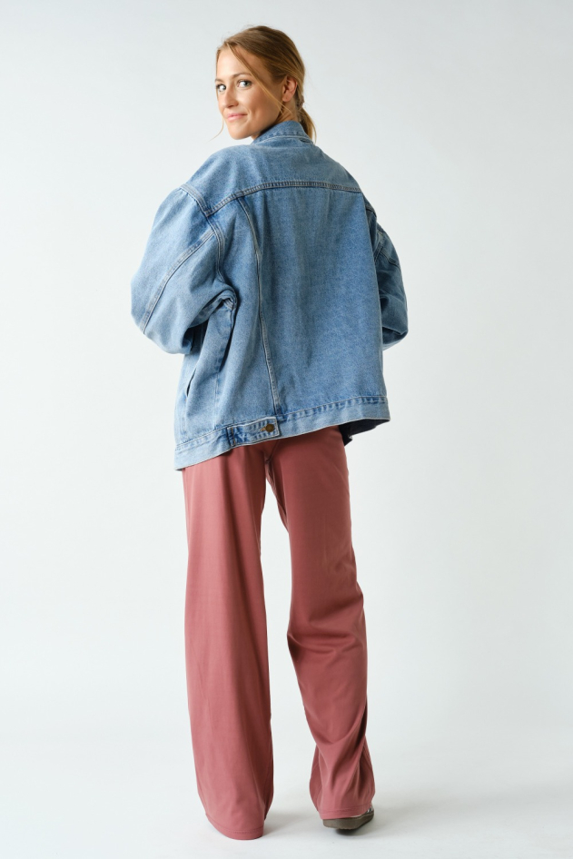 Boxy-Cut Denim Jacket(KJ11683)
