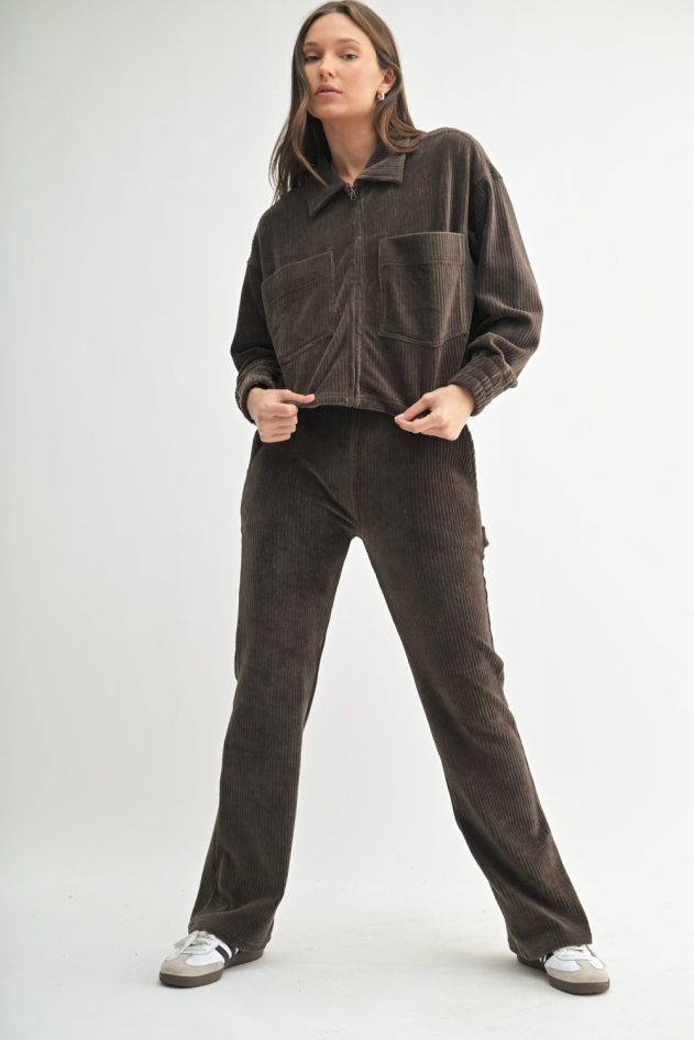 Terrain Corduroy Cropped Jacket (KJ5176)