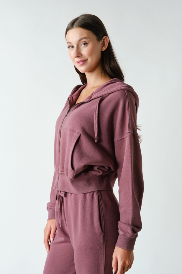 Mineral Wash Urban Ease Cotton Hoodie(KJ5324)