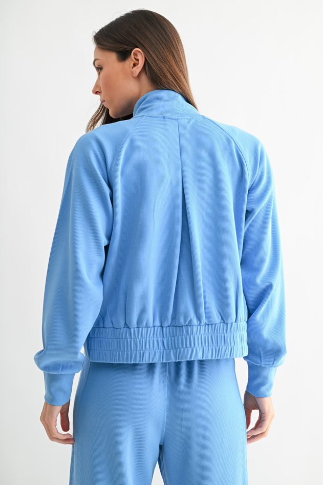 Luxe Sand Wash Rib Zip Jacket(KJ5417)
