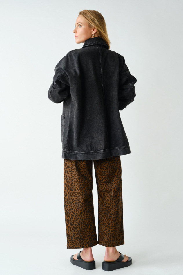 Boxy-Cut Denim Jacket(KJ5507)