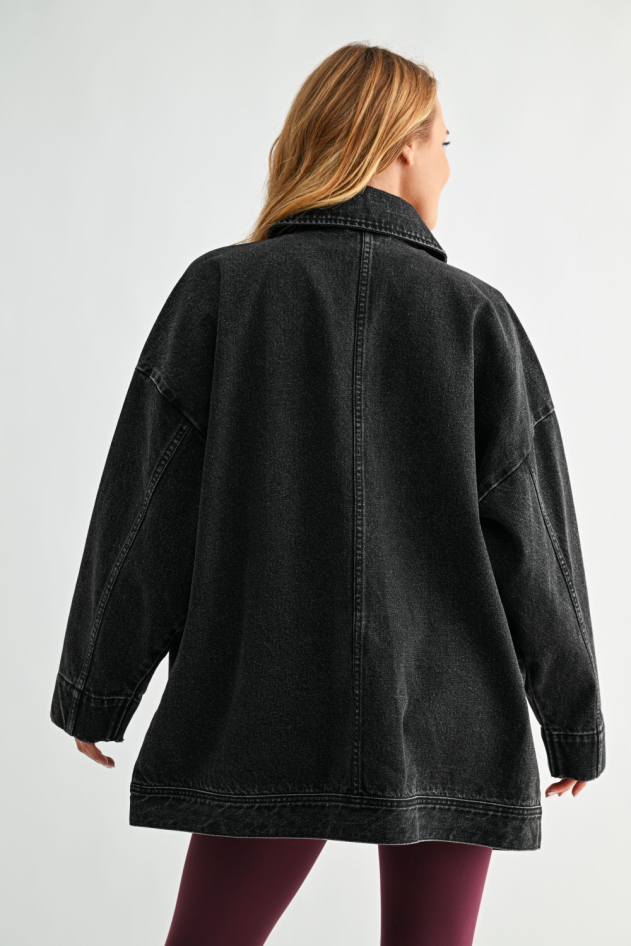 Boxy-Cut Denim Jacket(KJ5507)