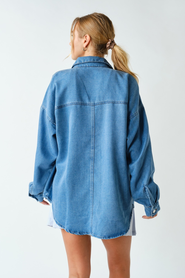 Denim Oversized Shacket(KJ5781)