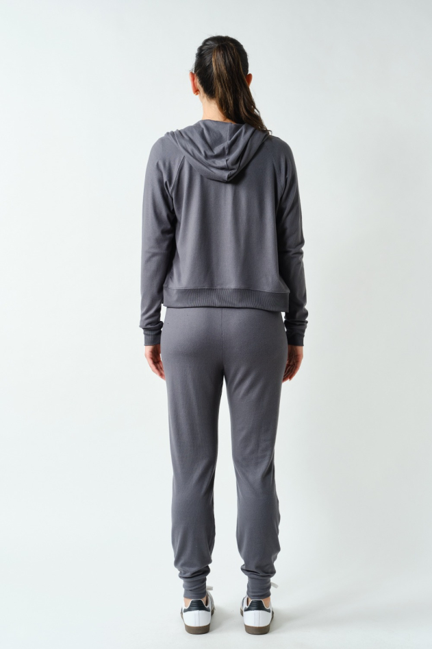 Brushed Hacci Lounge Zip-Up Hoodie(KJ5828)