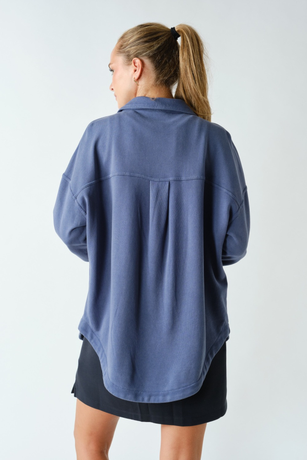 Rowen Mineral Wash Cotton Shacket(KJ5945)