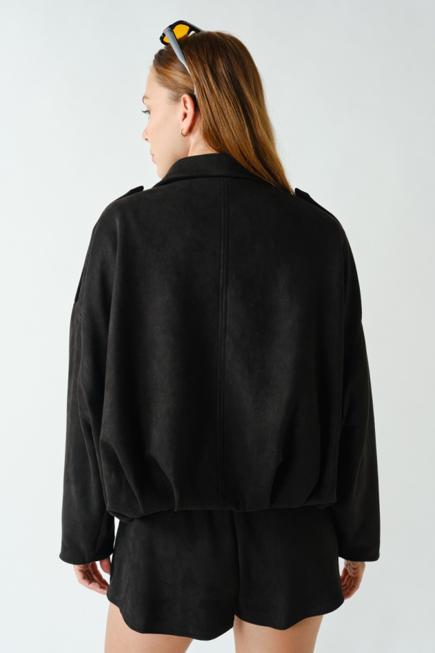 MOJAVE SUEDE-FINISH ZIP-FRONT JACKET(KJ5955)