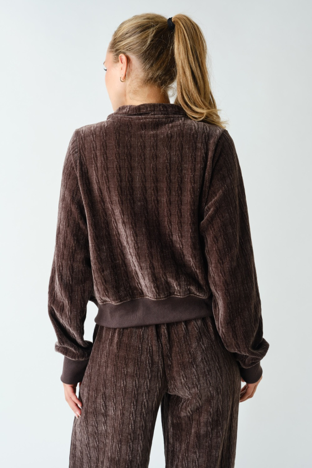 Groove-Track Textured Zip-Up Jacket(KJ5977)