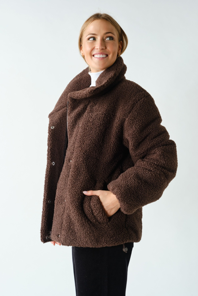 Sherpa High-Collar Puffer Jacket(KJ6002)