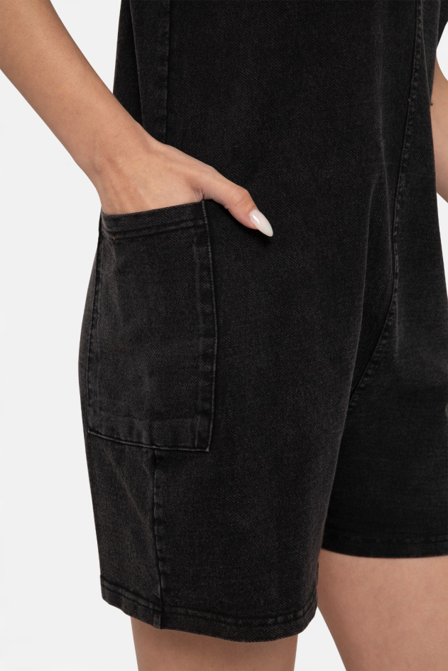 Mineral Wash Vintage Breeze V-Neck Shortsie(KP5124)