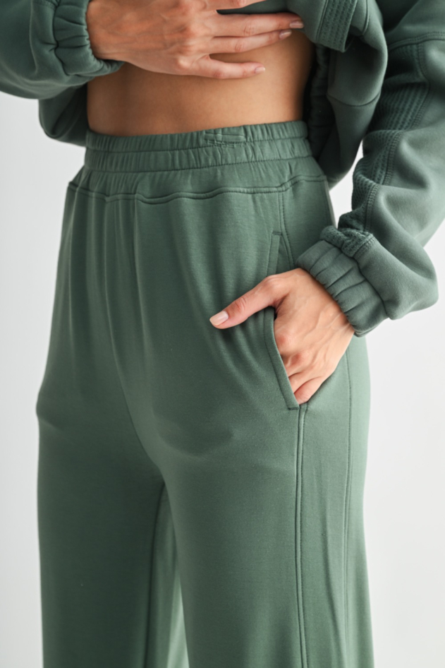 CloudScape Wide Leg Lounge Pants(KP5679)