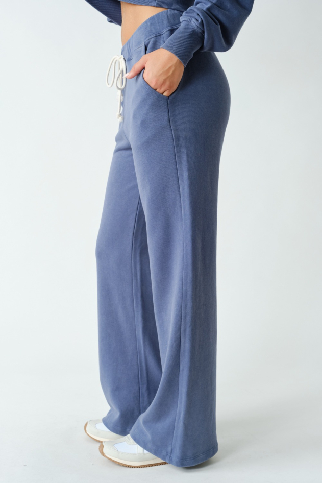 Mineral Wash Luxe Straight-Leg Sweat Pants (KP5946)