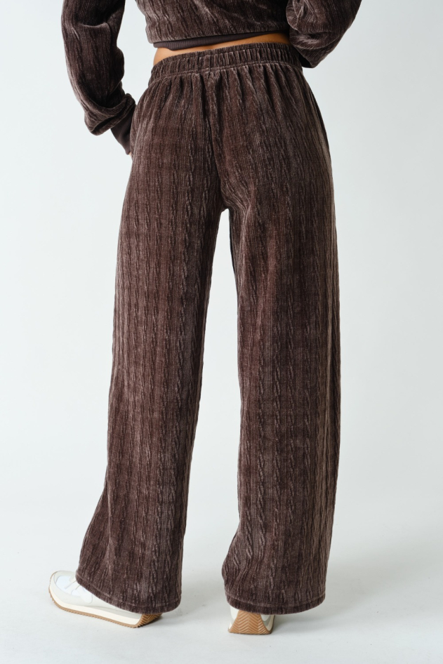 Groove-Track Textured Lounge Pants(KP5978)