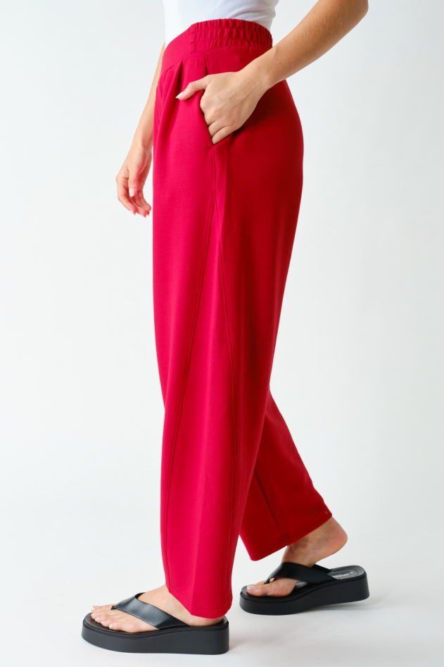 Laguna Pleated Tapered Barrel Pants(KP5996)