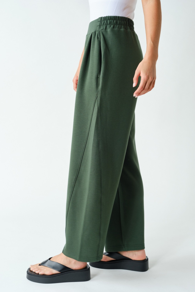 Pleated Tapered Barrel Pants(KP5996)