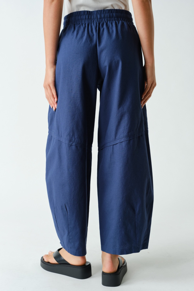 Ember Cotton Barrel-Leg Utility Pants(KP6014)