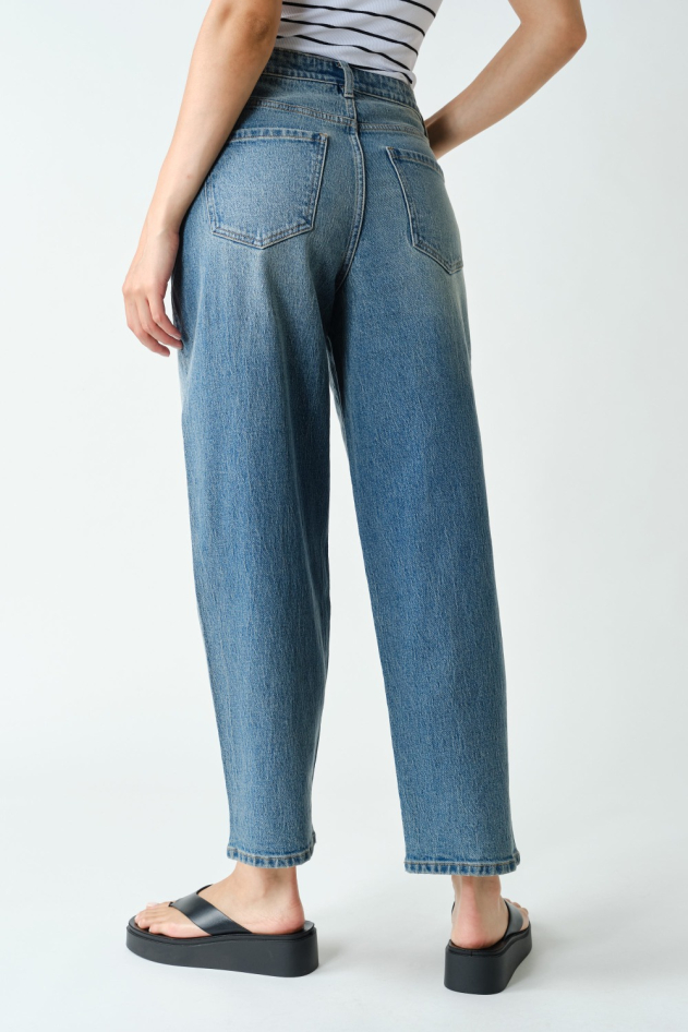 Melrose Denim Barrel Jeans(KP6020)
