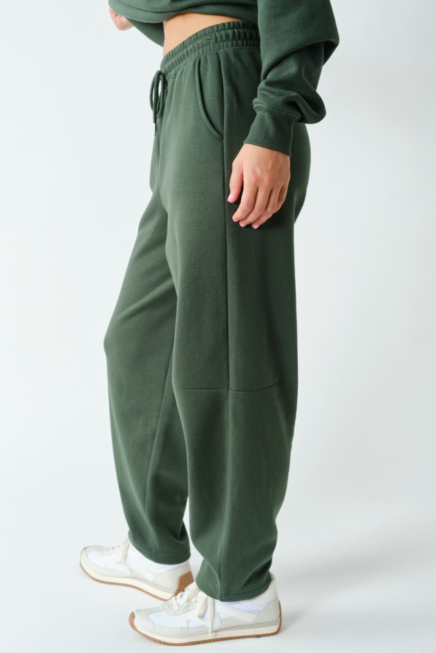 Cotton Fleece Aspen Barrel Sweatpants(KP6086)