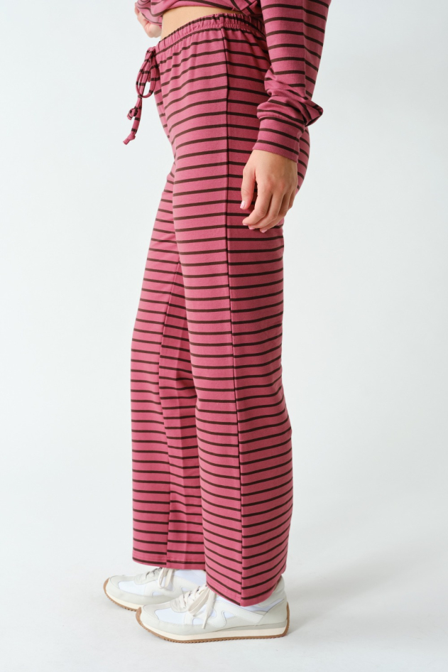 Flex Terry High-Waisted Drawstring Lounge Pants(KP6138)