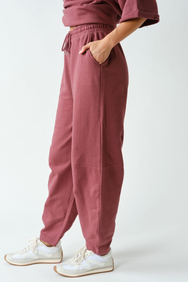 Malibu High-Waisted Barrel Sweatpants(KP6206)