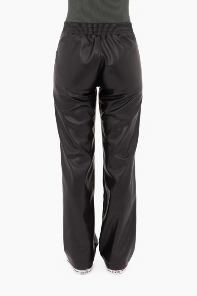 Vegan Leather Wide Leg Pants (KPR12151)