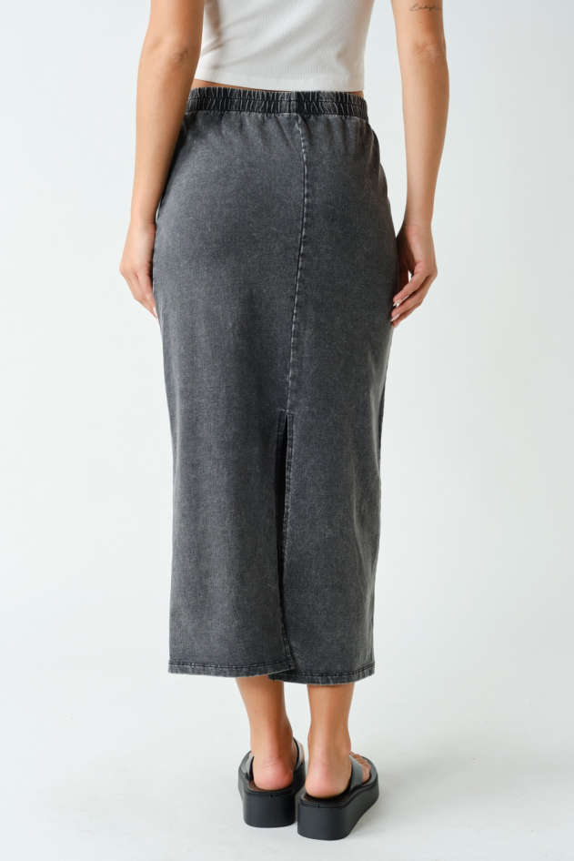 Zenith Cotton Stretch-Denim Pencil Skirt(KS6070)