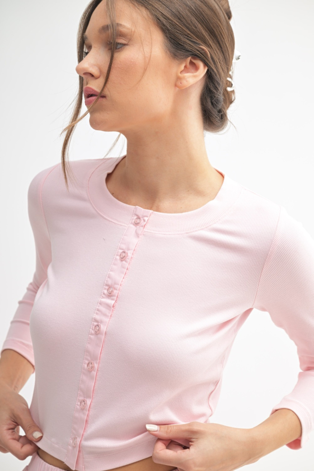 Spring Breeze Cardigan & Skirt Set (KSET5364)