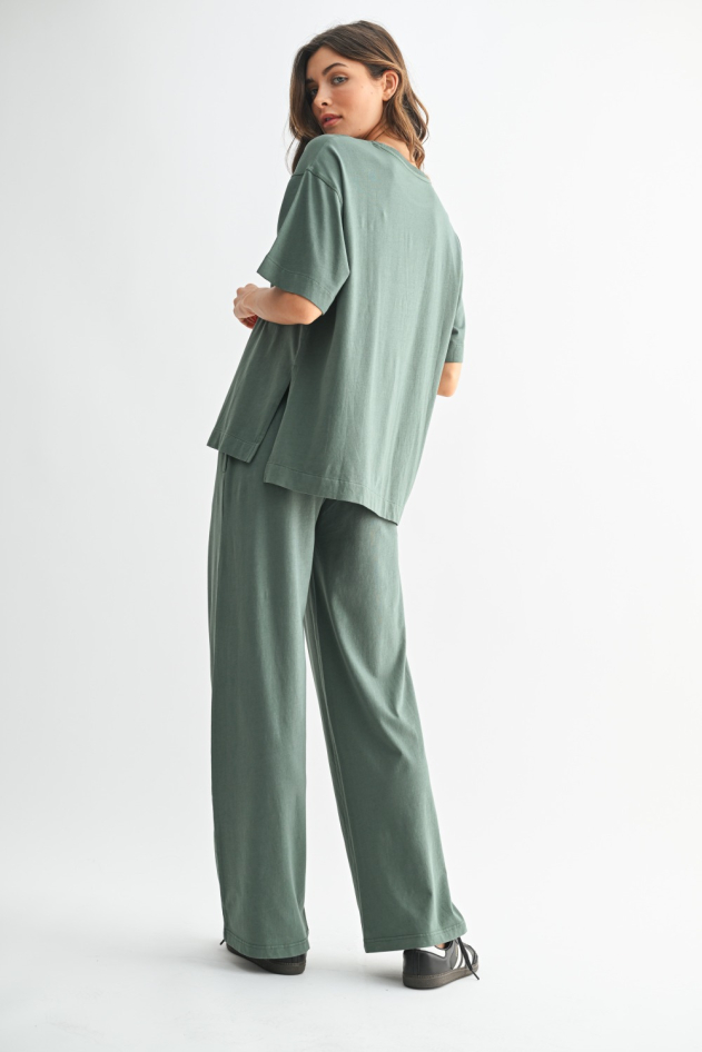 Coastal Drift Pima Cotton Pant Set(KSET5730)