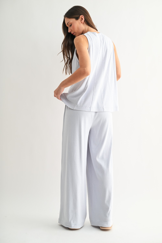 Coastline Cotton Blend Pant Set(KSET5811)