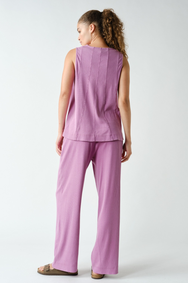 Coastline Cotton Blend Pant Set(KSET5811)