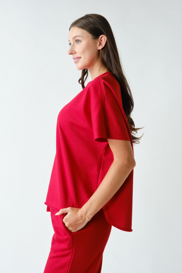 Boatneck Raw-Hem Lounge Set(KSET6056)