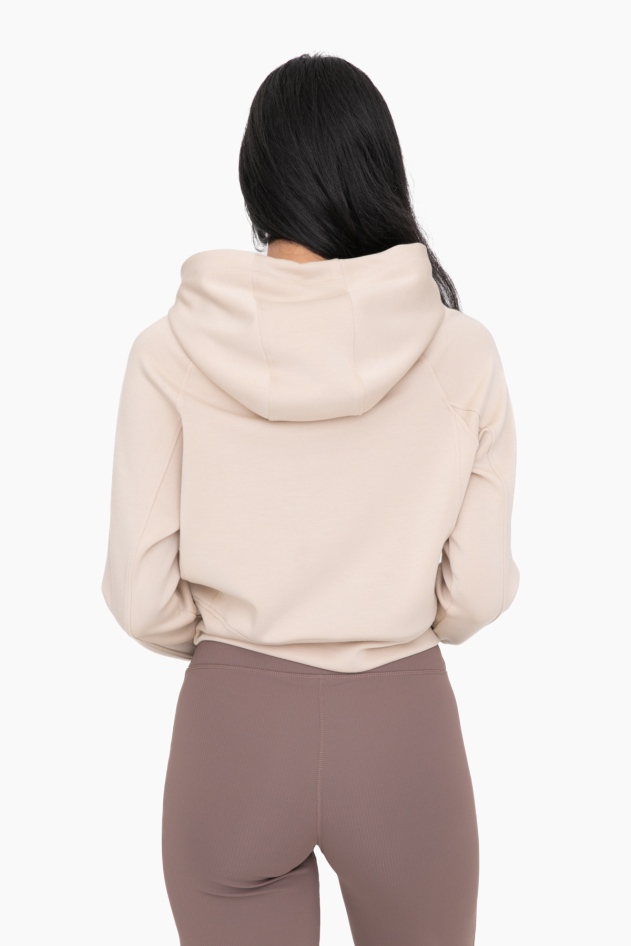 Elevated Cropped Hoodie Pullover (KT11869)