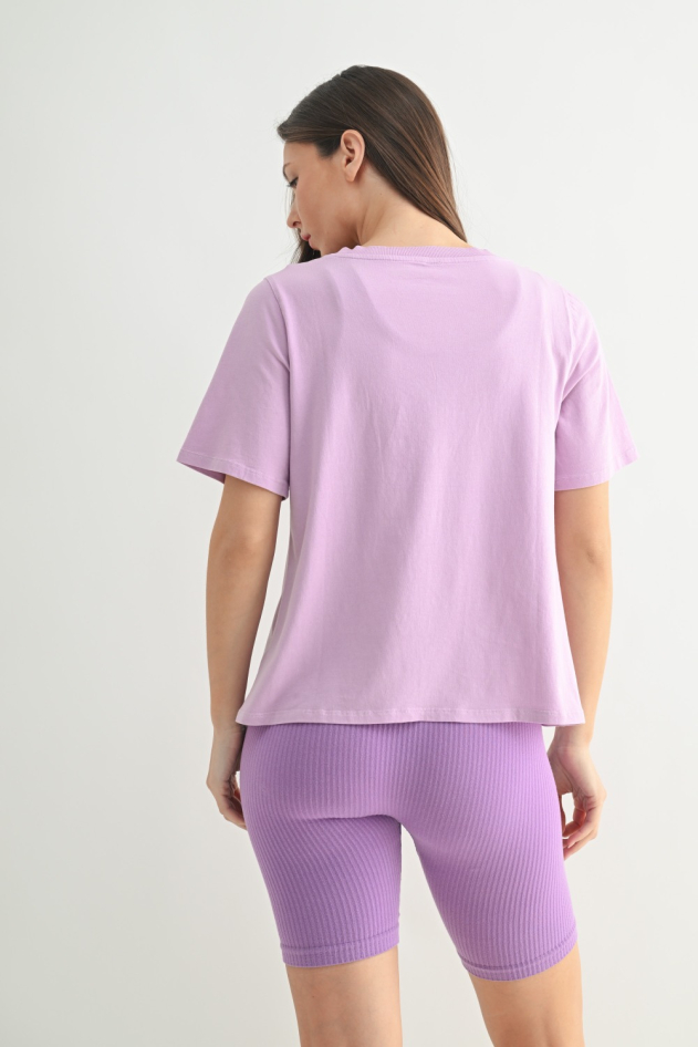 Pima Cotton Blend V-Neck Tee (KT12144)