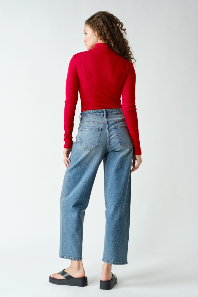 MICRO RIBBED LONG SLEEVE TURTLENECK(KT5007)
