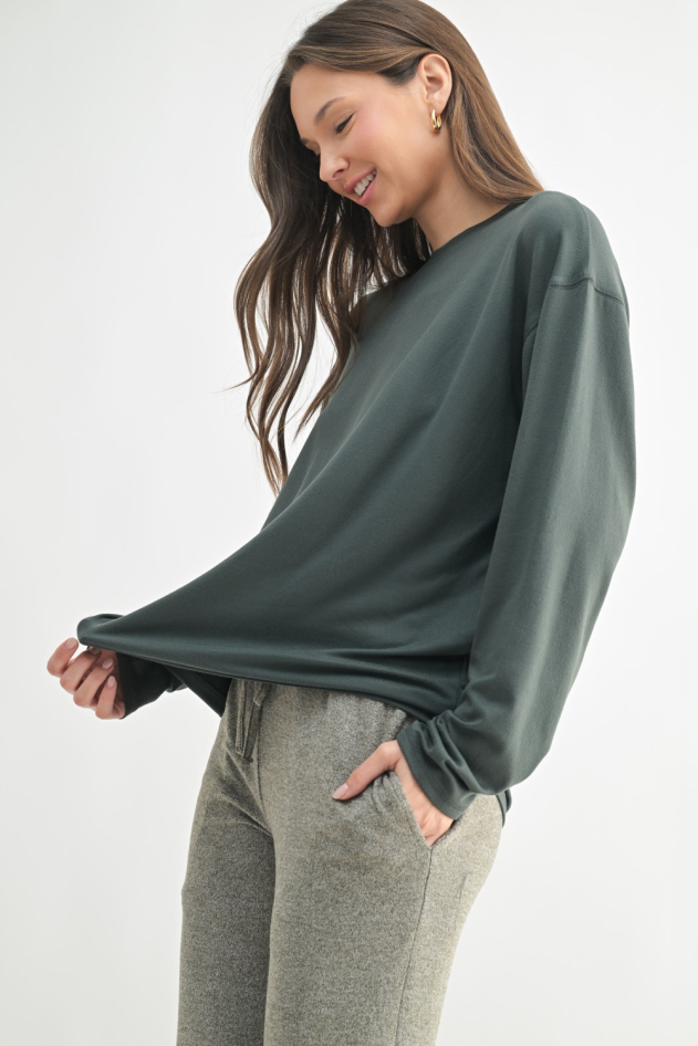 Cozy Boyfriend Hacci Long Sleeve (KT5088)