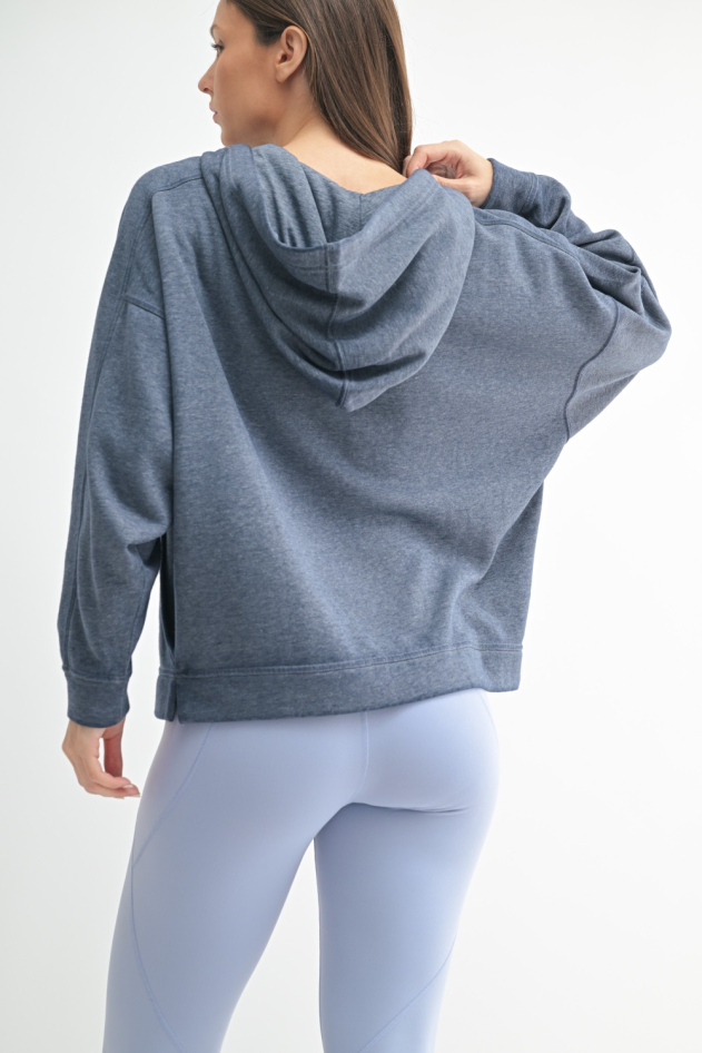 Drift Burnout Fleece Snap Hoodie (KT5224)