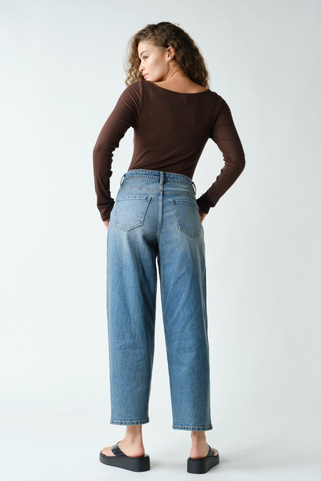 Barely There Boat Neck Micro-Ribbed Top(KT5494)