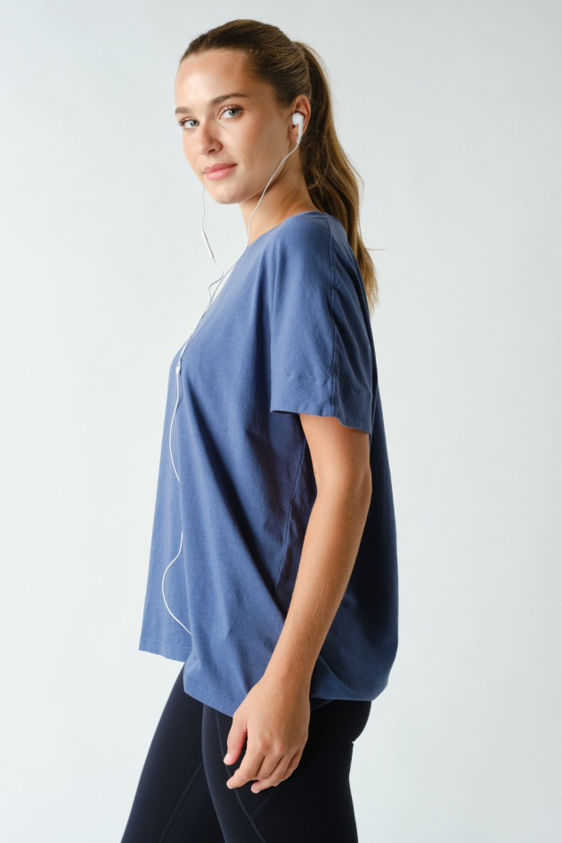 Shoreline Pima Cotton Slouchy Tee(KT5497)