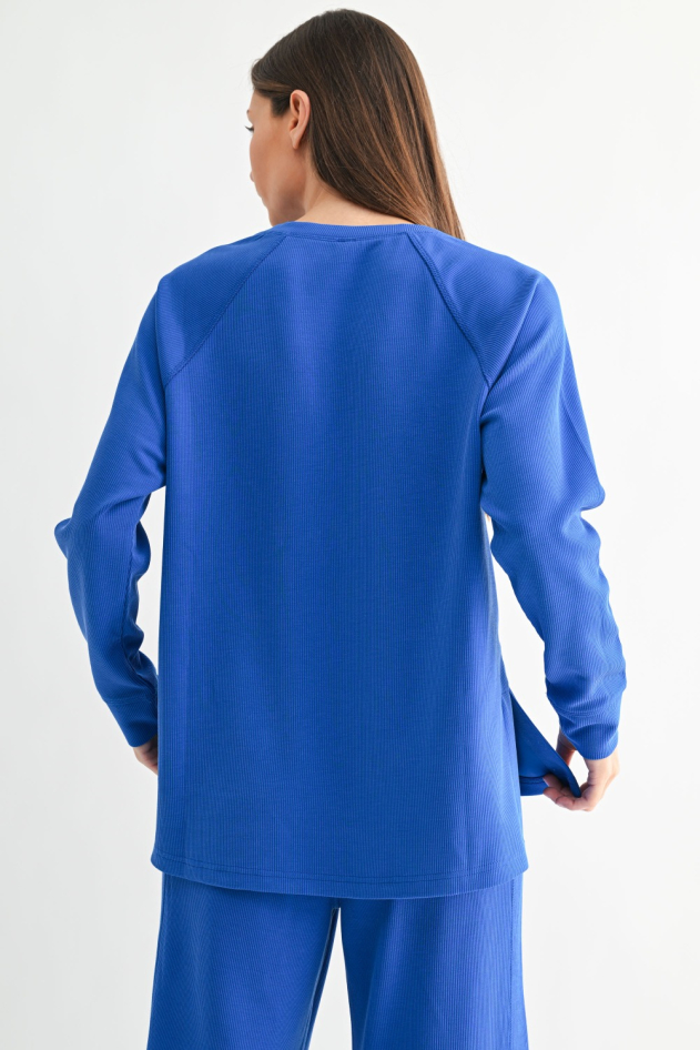 Luxe Sand Wash Rib Raglan Tee(KT5618)