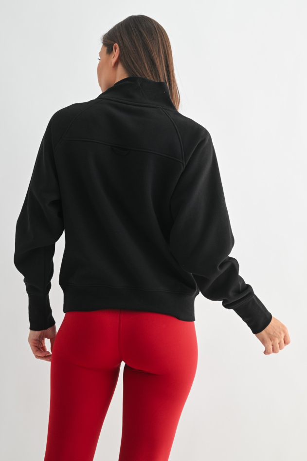 Hearthline Fleece Mock Neck Sweater(KT5657)