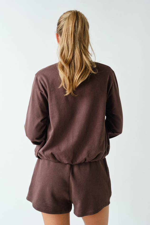 Mineral Cloud Bubble Hem Pullover(KT5670)