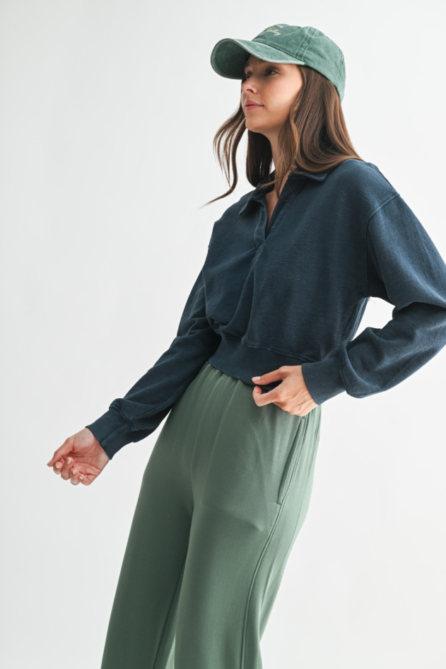Highland Jacquard Collar Pullover(KT5675)
