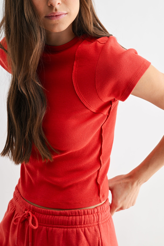 Ridge Raglan Ribbed Baby Tee(KT5702)