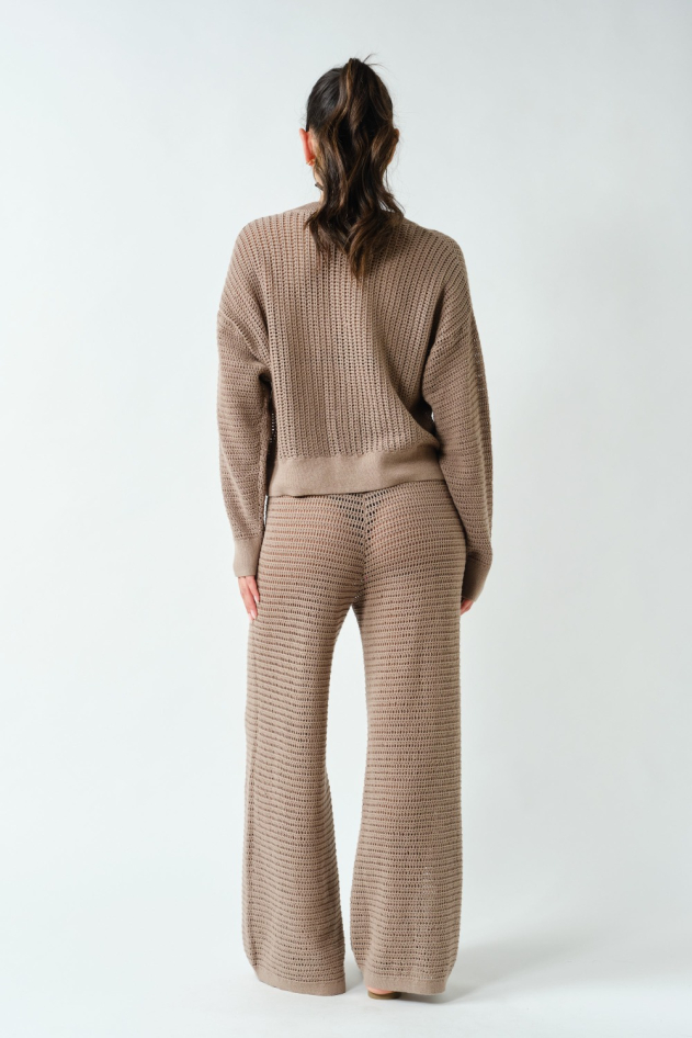 Coastal Crochet Air Knit Cardigan(KT5799)