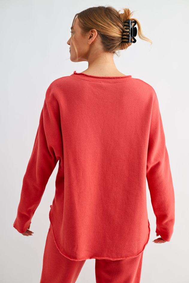 Malibu Heritage Long Sleeve Dolman Top(KT5860)